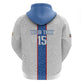 Afro DR Congo Football Custom Zip Hoodie Leopards Never Give Up - African Pride