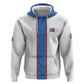 Afro DR Congo Football Custom Zip Hoodie Leopards Never Give Up - African Pride