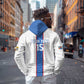 Afro DR Congo Football Custom Zip Hoodie Leopards Never Give Up - African Pride