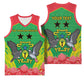 Personalized Afro Sao Tome and Principe Basketball Jersey Coat Of Arms - African Pattern LT15