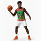 Personalized Afro Sao Tome and Principe Basketball Jersey Coat Of Arms - African Pattern LT15