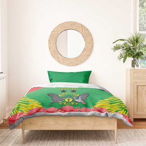 Personalized Afro Sao Tome and Principe Bedding Set Coat Of Arms - African Pattern