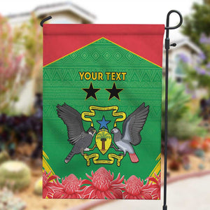 Personalized Afro Sao Tome and Principe Garden Flag Coat Of Arms - African Pattern