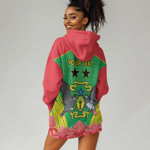 Personalized Afro Sao Tome and Principe Hoodie Dress Coat Of Arms - African Pattern