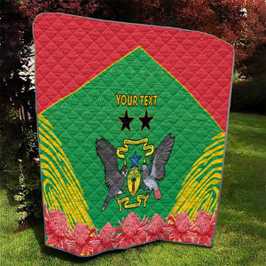 Personalized Afro Sao Tome and Principe Quilt Coat Of Arms - African Pattern