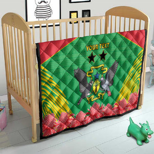 Personalized Afro Sao Tome and Principe Quilt Coat Of Arms - African Pattern