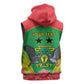 Personalized Afro Sao Tome and Principe Sleeveless Hoodie Coat Of Arms - African Pattern - African Pride