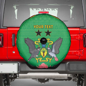 Personalized Afro Sao Tome and Principe Spare Tire Cover Coat Of Arms - African Pattern