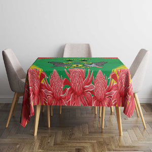 Personalized Afro Sao Tome and Principe Tablecloth Coat Of Arms - African Pattern