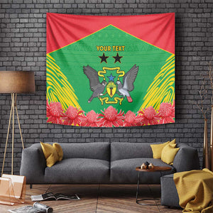 Personalized Afro Sao Tome and Principe Tapestry Coat Of Arms - African Pattern