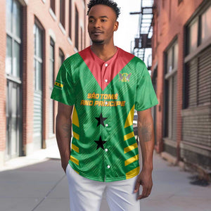 Sao Tome and Principe Football Custom Baseball Jersey Sporty Style - Green Color