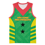 Sao Tome and Principe Football Custom Basketball Jersey Sporty Style - Green Color LT15