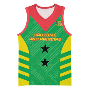 Sao Tome and Principe Football Custom Basketball Jersey Sporty Style - Green Color LT15