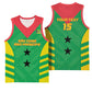 Sao Tome and Principe Football Custom Basketball Jersey Sporty Style - Green Color LT15