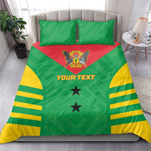 Sao Tome and Principe Football Custom Bedding Set Sporty Style - Green Color