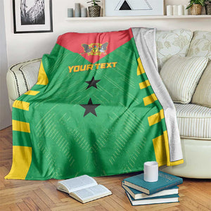 Sao Tome and Principe Football Custom Blanket Sporty Style - Green Color