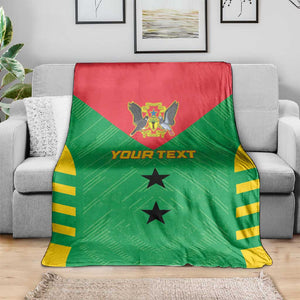 Sao Tome and Principe Football Custom Blanket Sporty Style - Green Color