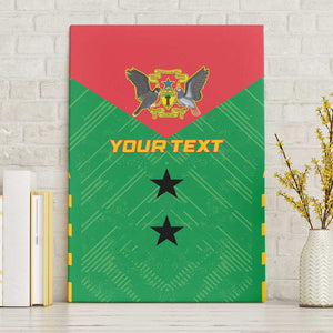 Sao Tome and Principe Football Custom Canvas Wall Art Sporty Style - Green Color