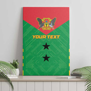 Sao Tome and Principe Football Custom Canvas Wall Art Sporty Style - Green Color