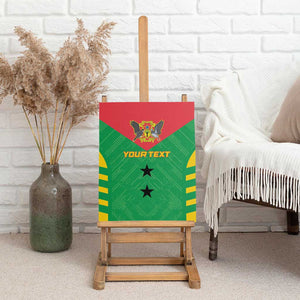 Sao Tome and Principe Football Custom Canvas Wall Art Sporty Style - Green Color