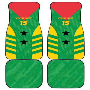 Sao Tome and Principe Football Custom Car Mats Sporty Style - Green Color