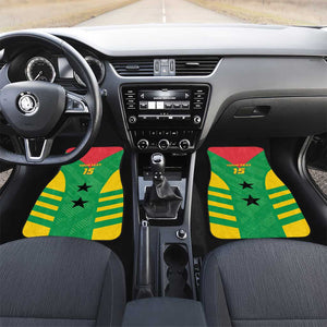 Sao Tome and Principe Football Custom Car Mats Sporty Style - Green Color