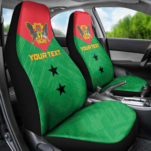 Sao Tome and Principe Football Custom Car Seat Cover Sporty Style - Green Color