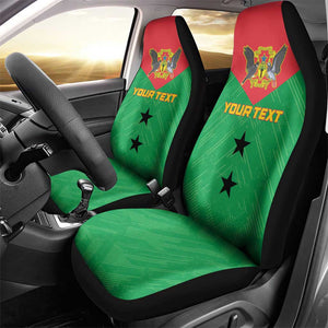 Sao Tome and Principe Football Custom Car Seat Cover Sporty Style - Green Color