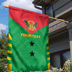 Sao Tome and Principe Football Custom Garden Flag Sporty Style - Green Color