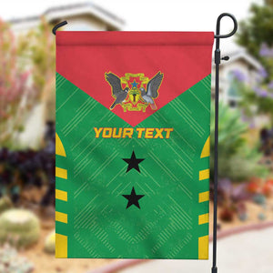 Sao Tome and Principe Football Custom Garden Flag Sporty Style - Green Color