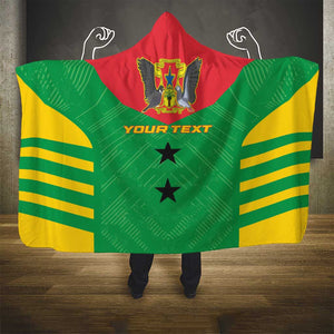 Sao Tome and Principe Football Custom Hooded Blanket Sporty Style - Green Color