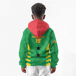 Sao Tome and Principe Football Custom Kid Hoodie Sporty Style - Green Color