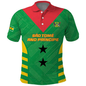 Sao Tome and Principe Football Custom Polo Shirt Sporty Style - Green Color