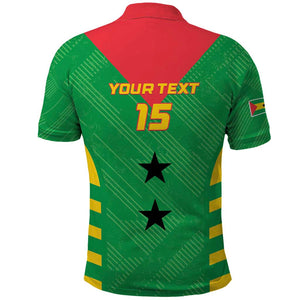 Sao Tome and Principe Football Custom Polo Shirt Sporty Style - Green Color