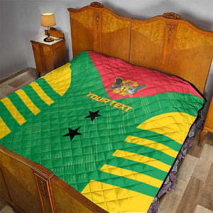 Sao Tome and Principe Football Custom Quilt Sporty Style - Green Color