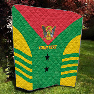 Sao Tome and Principe Football Custom Quilt Sporty Style - Green Color