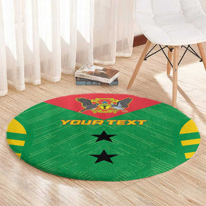 Sao Tome and Principe Football Custom Round Carpet Sporty Style - Green Color