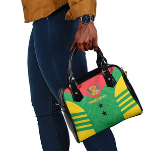 Sao Tome and Principe Football Custom Shoulder Handbag Sporty Style - Green Color