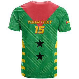 Sao Tome and Principe Football Custom T shirt Sporty Style - Green Color