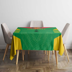 Sao Tome and Principe Football Custom Tablecloth Sporty Style - Green Color