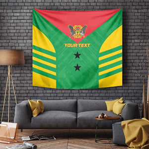 Sao Tome and Principe Football Custom Tapestry Sporty Style - Green Color