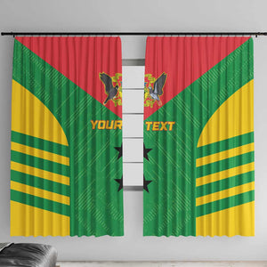 Sao Tome and Principe Football Custom Window Curtain Sporty Style - Green Color