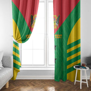 Sao Tome and Principe Football Custom Window Curtain Sporty Style - Green Color