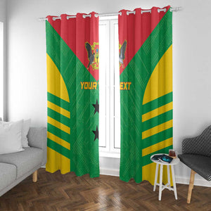 Sao Tome and Principe Football Custom Window Curtain Sporty Style - Green Color