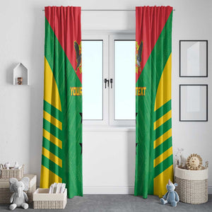 Sao Tome and Principe Football Custom Window Curtain Sporty Style - Green Color