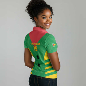 Sao Tome and Principe Football Custom Women Polo Shirt Sporty Style - Green Color