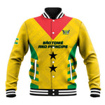 Sao Tome and Principe Football Custom Baseball Jacket Sporty Style - Yellow Color