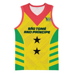 Sao Tome and Principe Football Custom Basketball Jersey Sporty Style - Yellow Color LT15