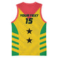 Sao Tome and Principe Football Custom Basketball Jersey Sporty Style - Yellow Color LT15