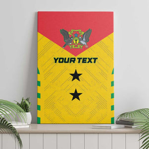 Sao Tome and Principe Football Custom Canvas Wall Art Sporty Style - Yellow Color